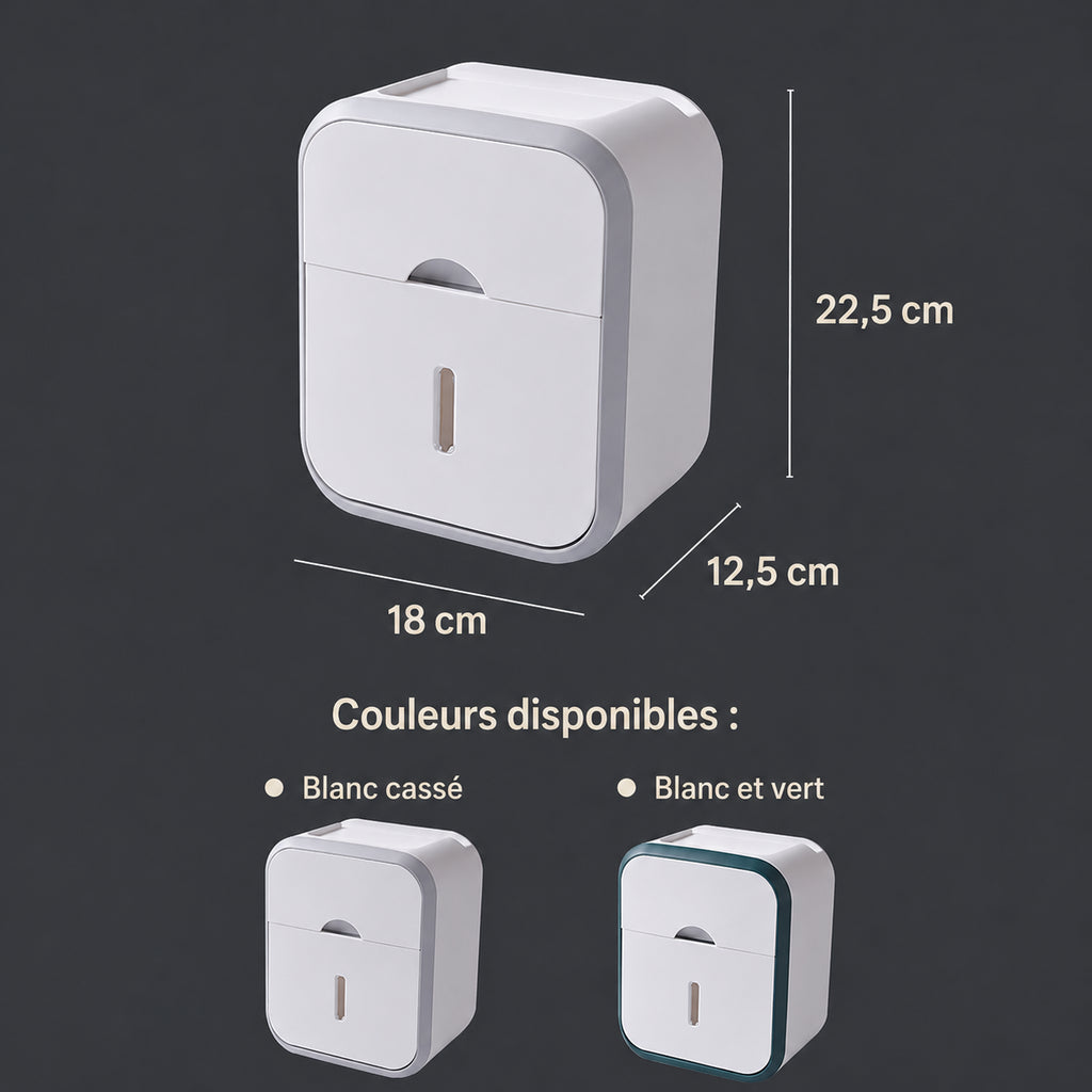Boîte de rangement murale étanche pour salle de bain