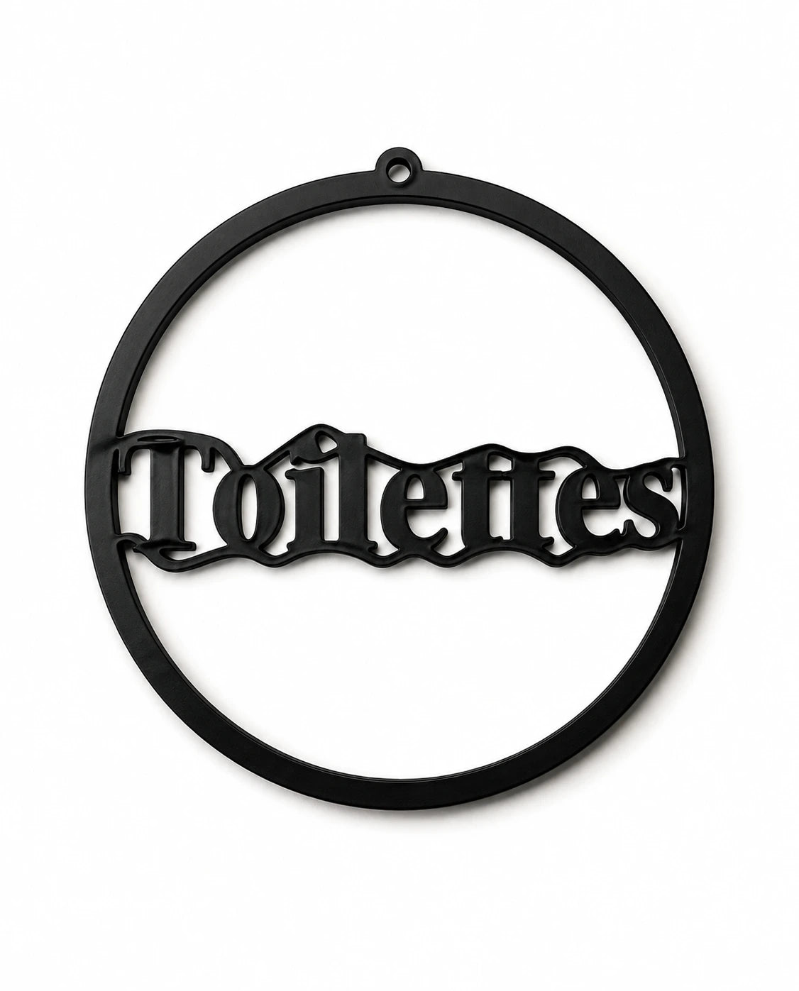 Plaque de porte Toilettes