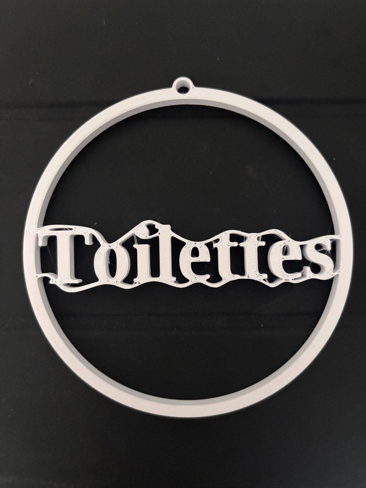 Plaque de porte Toilettes