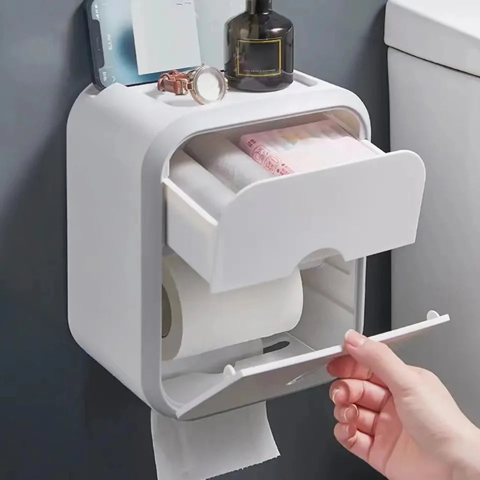 Boîte de rangement murale étanche pour salle de bain